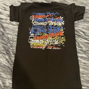Black Graphic Cheap Trick T-Shirt